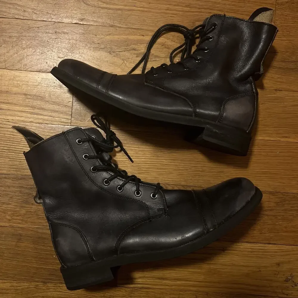 Bed Stu Troop Handwash Leather Combat Boots Men Size 10.5/Women 12 NEW.NWOB.DS